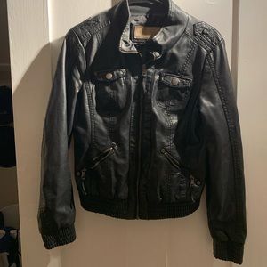 Faux leather jacket